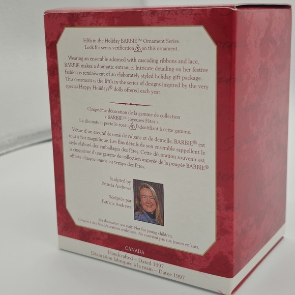 Vintage 1997 Hallmark Keepsake Holiday Barbie Ornament - Picture 2 of 5